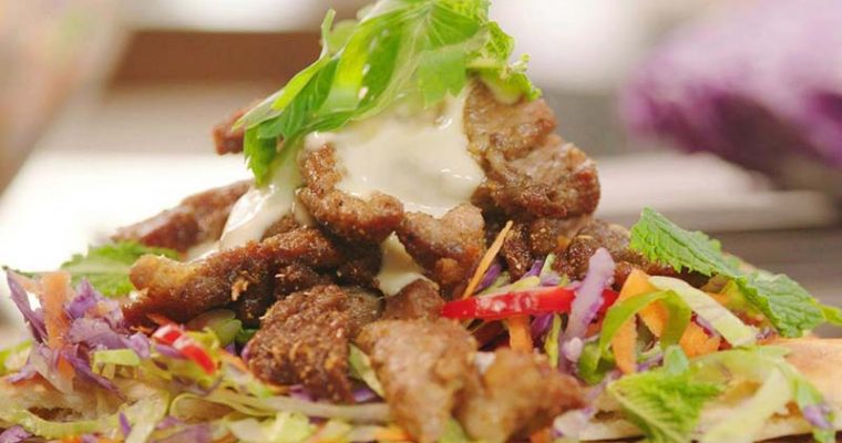 Knolselderij-shoarma